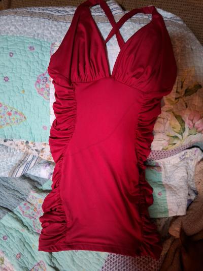 size small little red dress
