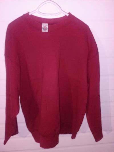 Vintage 90s MunsingWear Burgandy Blank Sweatshirt Made USA
