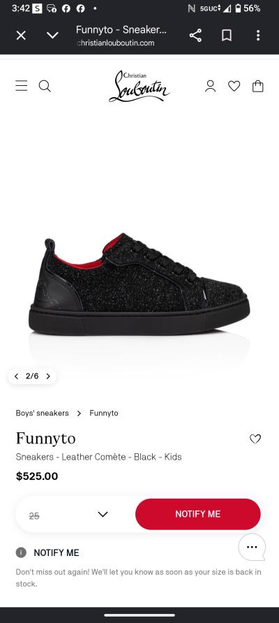 size 8 toddler shoes funnyto Christian loubautin leather - Thumbnail 4
