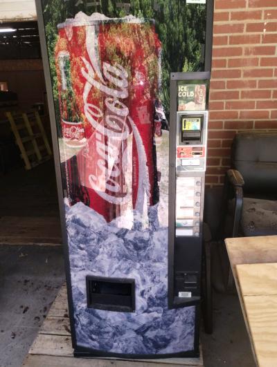 soda machine and vending me snack machine