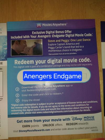 Avengers ENDGAME digital movie now