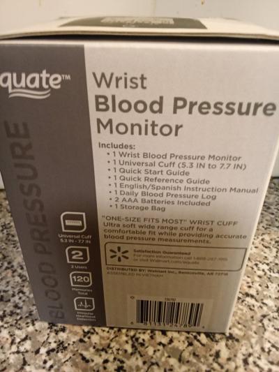 Equate wrist blood pressure monitor brand new never opened - Thumbnail 2