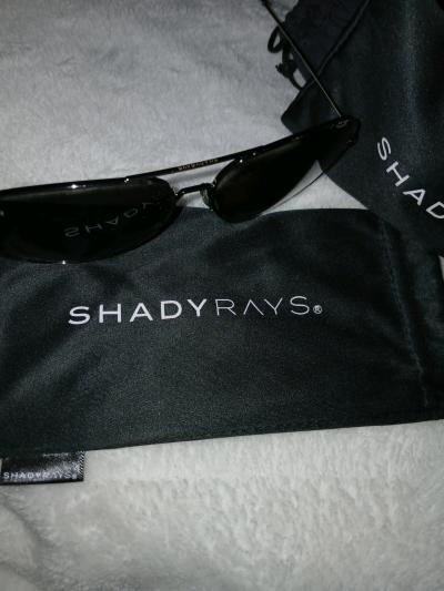 Shady Rays Polarized Sunglasses Black Aviator Metal Frame