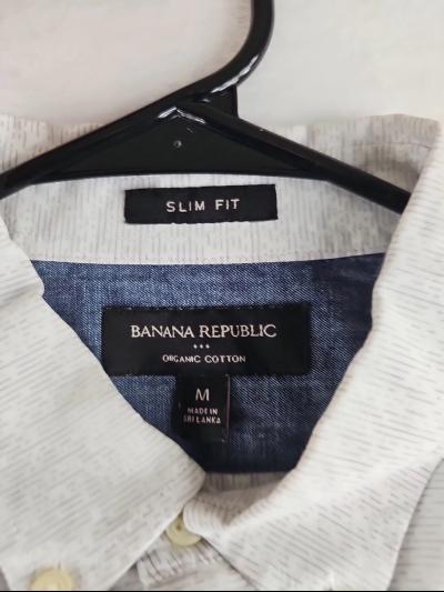 Banana Republic Shirt Mens Medium Slim FitOrganic CottonMode - Thumbnail 2