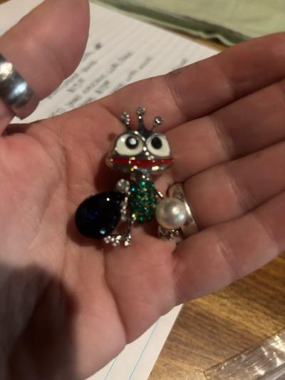 super cute frog brooch - Thumbnail 2