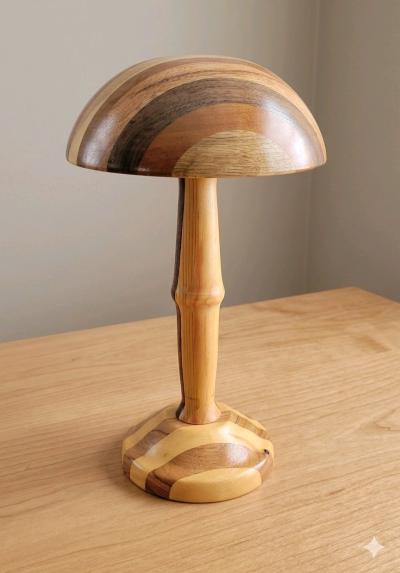 wooden mushroom