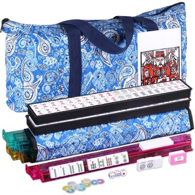 American Mahjong Set 166 Tiles 4 AllinOne Rack  Pushers with