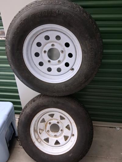 camping travel trailor wheels w rim