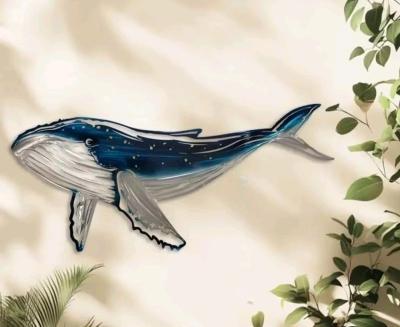 Acrylic Whale Wall Decor