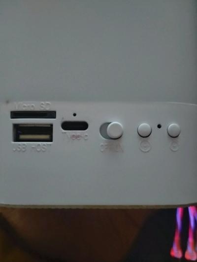 A Bluetooth clock and speaker that glows in the dark