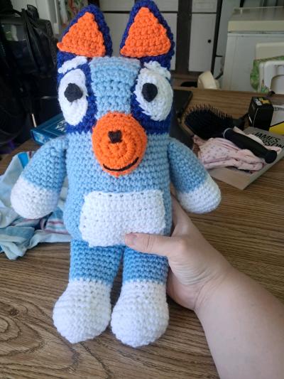 handmade bluey character