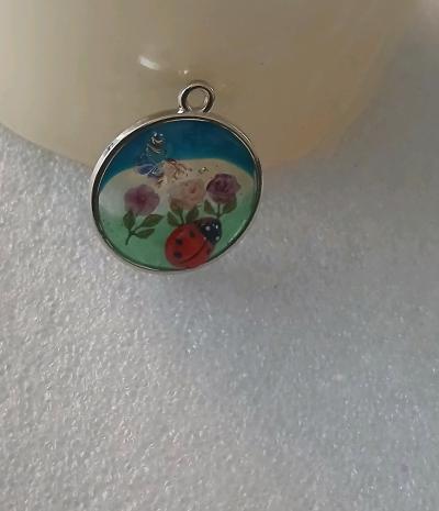 Floral Pendant with Necklace made just for you - Thumbnail 4