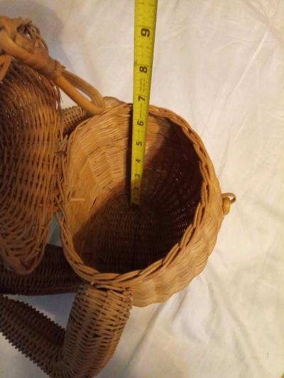 whimsical vintage hanging basket in shape of monkey like new - Thumbnail 7