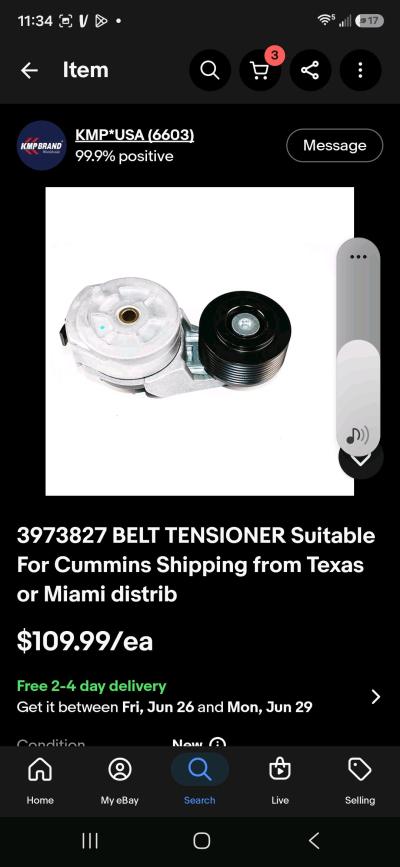 international cummins belt tensioner - Thumbnail 2