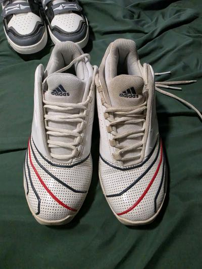 Mens red white and blue adidas