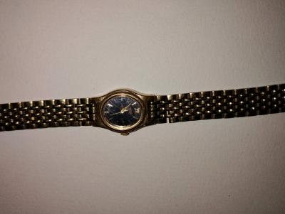 vintage gold tone womens Seiko wristwatch