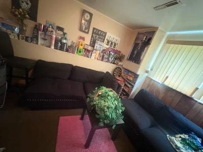 black sectional couch