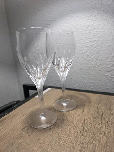 noitake moondust water goblets two of them