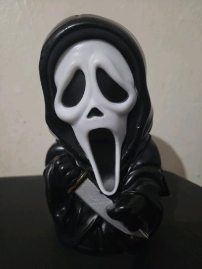 Ghost face light up decor mini lamp
