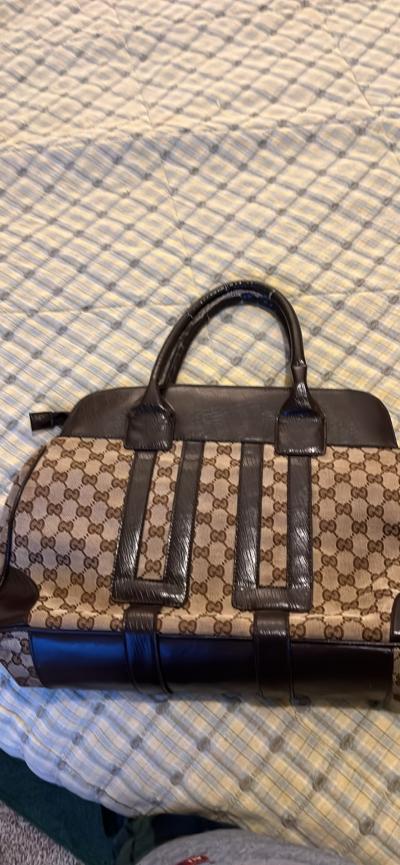 Gucci Vintage Monogram Canvas Handbag - Thumbnail 2