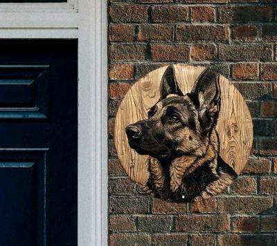 Metal German Shepard Wall Decor