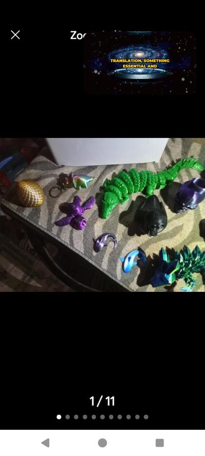Fifteen  Handmade Figurines 3 D Printer