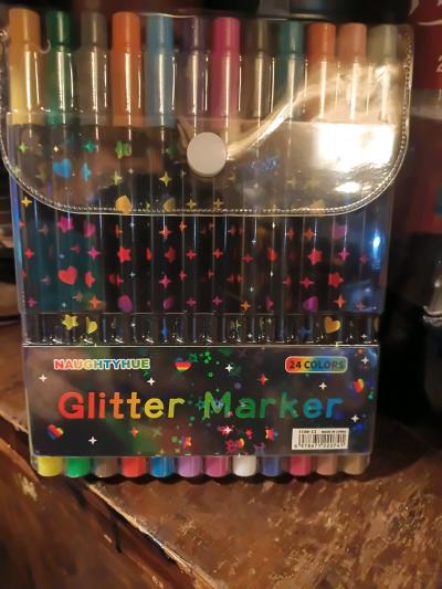Naughtyhue Glitter Marker 24 Colors