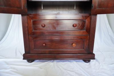 Beautiful Cherry Hardwood Armoire Dresser Entertainment Center with Drawers - Thumbnail 9