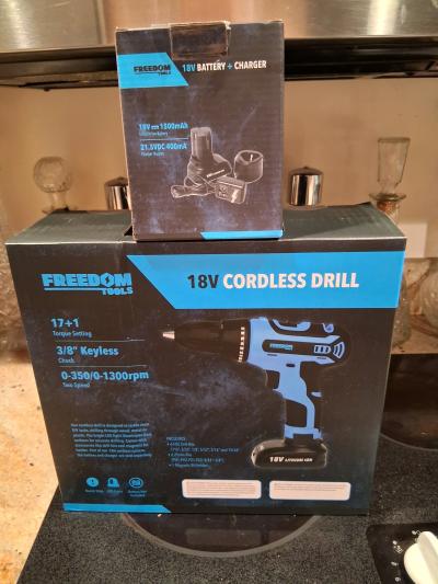 Freedom 18volt cordless Drill New