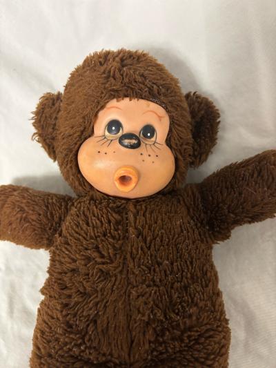 1970s Vintage Plush Monkey Sucking Thumb - Thumbnail 2