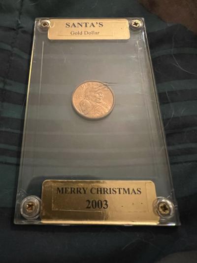2003 Sacagawea Gold Dollar Merry Christmas Holiday Case - Thumbnail 2