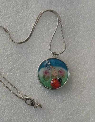 Floral Pendant with Necklace made just for you