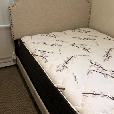 Cama Size Queen beige con colchon incluido - Thumbnail 2