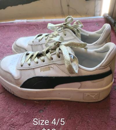 A Nice Pair of White Girls Pumas - Thumbnail 3