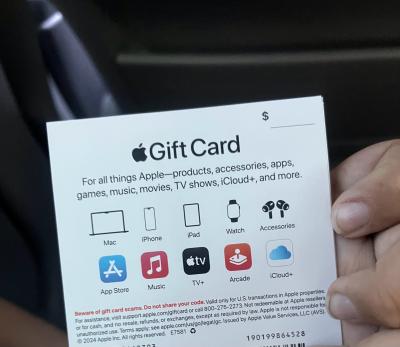 Apple gift card with 480 dollars in it brand new unopened - Thumbnail 2