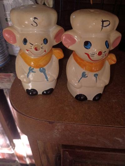 Enesco mice chef salt and pepper shakers - Thumbnail 2