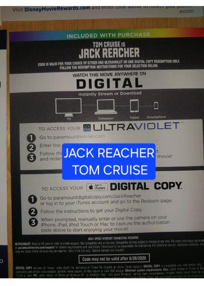 Jack Reacher Tom Cruise movie
