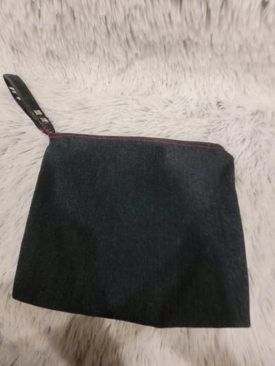 DIY upcycled denim makeup or travel bag - Thumbnail 2