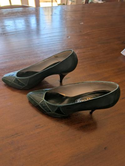 vintage Evan Picone Emerald Pumps - Thumbnail 6