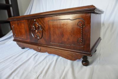 Vintage Cedar Lined Hope Chest | Solid Cedar Blanket Chest | Storage Trunk - Thumbnail 4