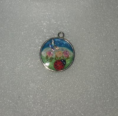 Floral Pendant with Necklace made just for you - Thumbnail 5