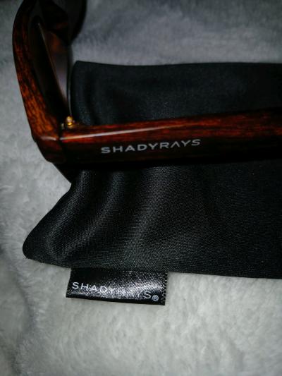 Shady Rays Polarized Sunglasses Wood Grain Frame Brown - Thumbnail 2