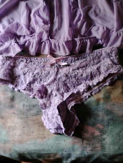 A Brand New Two Piece Purple lingerie outfit - Thumbnail 2