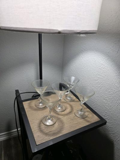 libby martini cocktail glasses 5 set