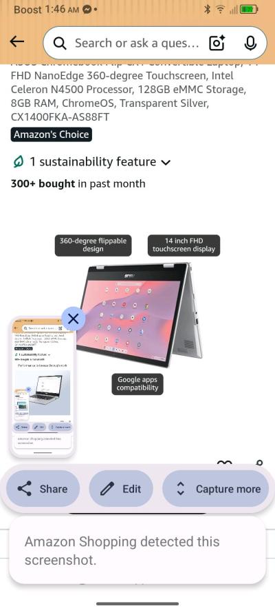 BRAND NEW OBO WILL SHIP Asus Chromebook brandnew 14 inch - Thumbnail 6