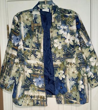 Alfred Dunner floral blazer like new