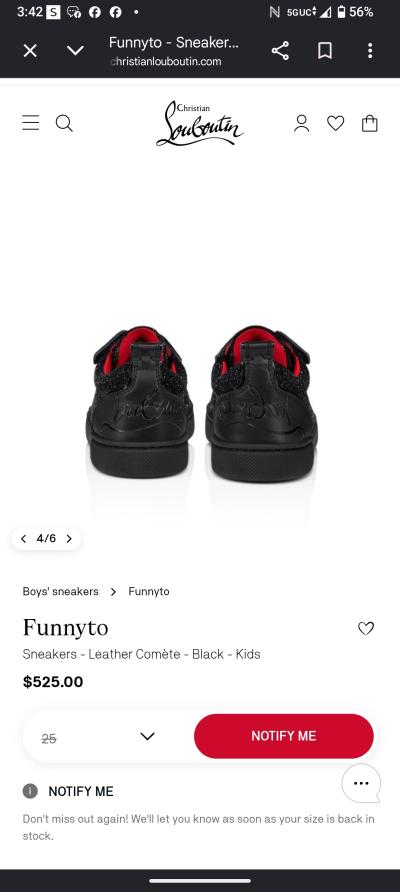 size 8 toddler shoes funnyto Christian loubautin leather - Thumbnail 3