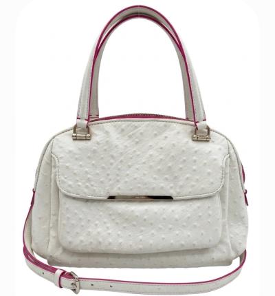 ostrich leather COACH purse