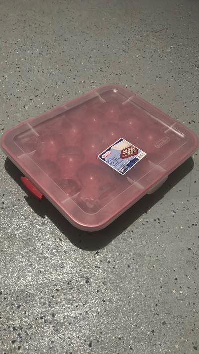 Sterilite Christmas Ornament Storage Bin  Holds 20 Ornaments