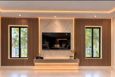 Custom TV Wall Design  LED Lighting - Thumbnail 9